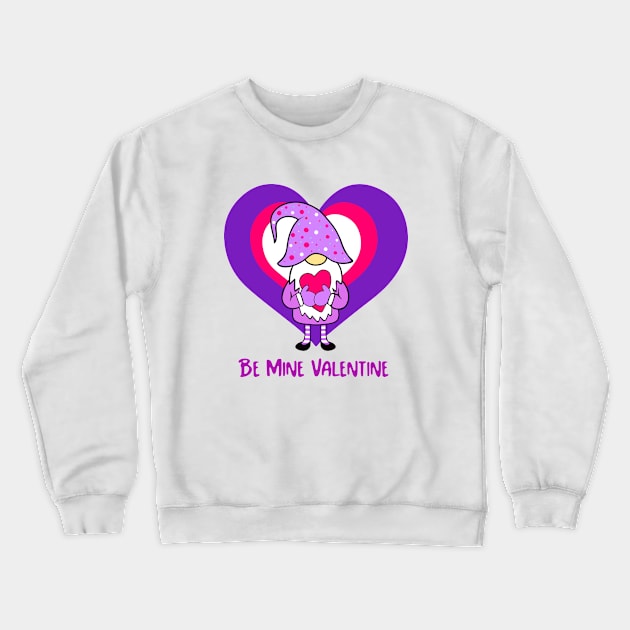 VALENTINE Gnome Heart Crewneck Sweatshirt by SartorisArt1